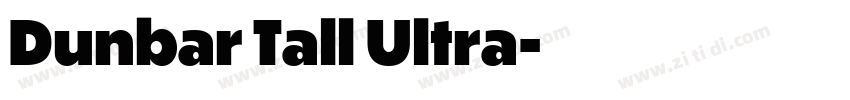 Dunbar Tall Ultra字体转换